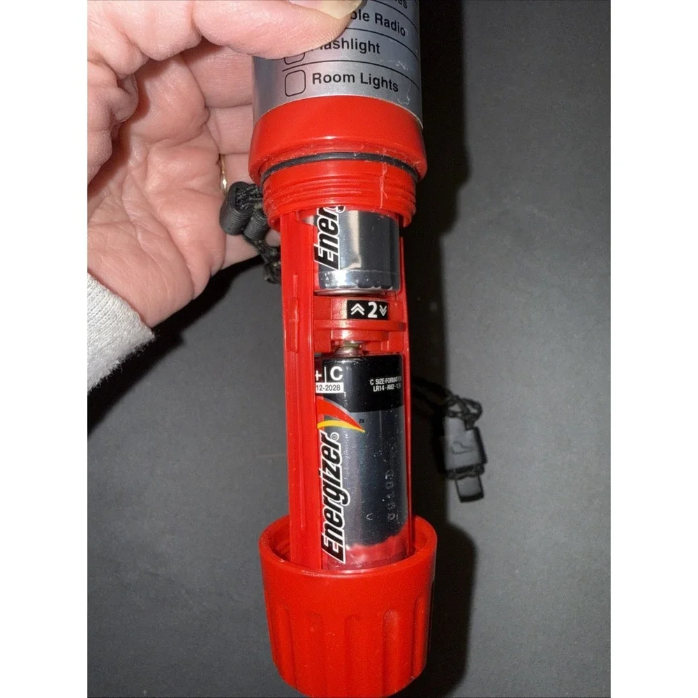 Energizer Weather Ready Flashlight With Whistle And Checklist, 2 